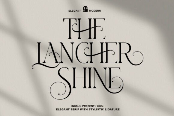 The Lancher Shine Serif Font