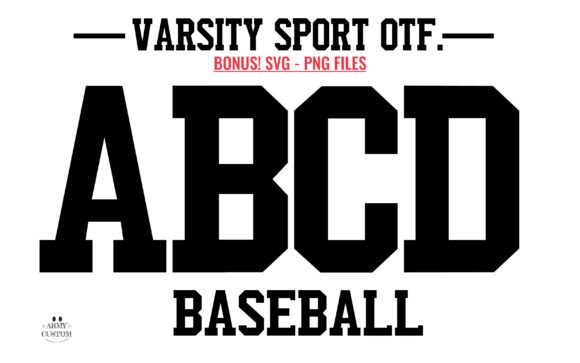 Varsity Sport Army Display Font