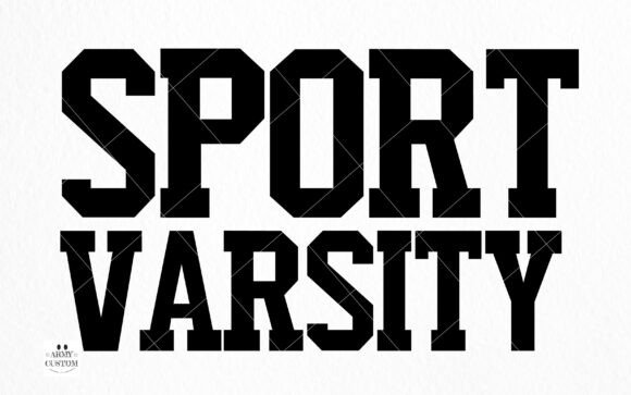 Varsity Sport Army Display Font