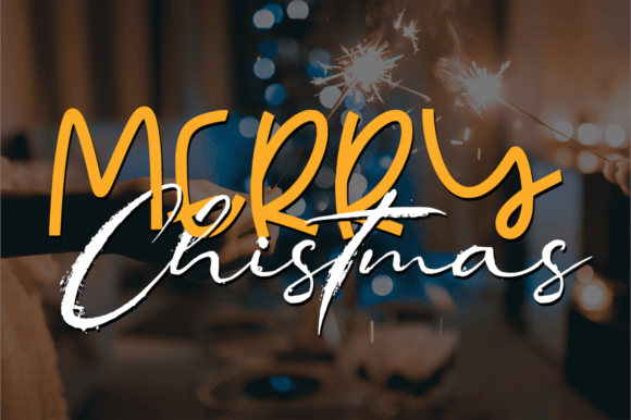 Yellaw Orange Wedding Font