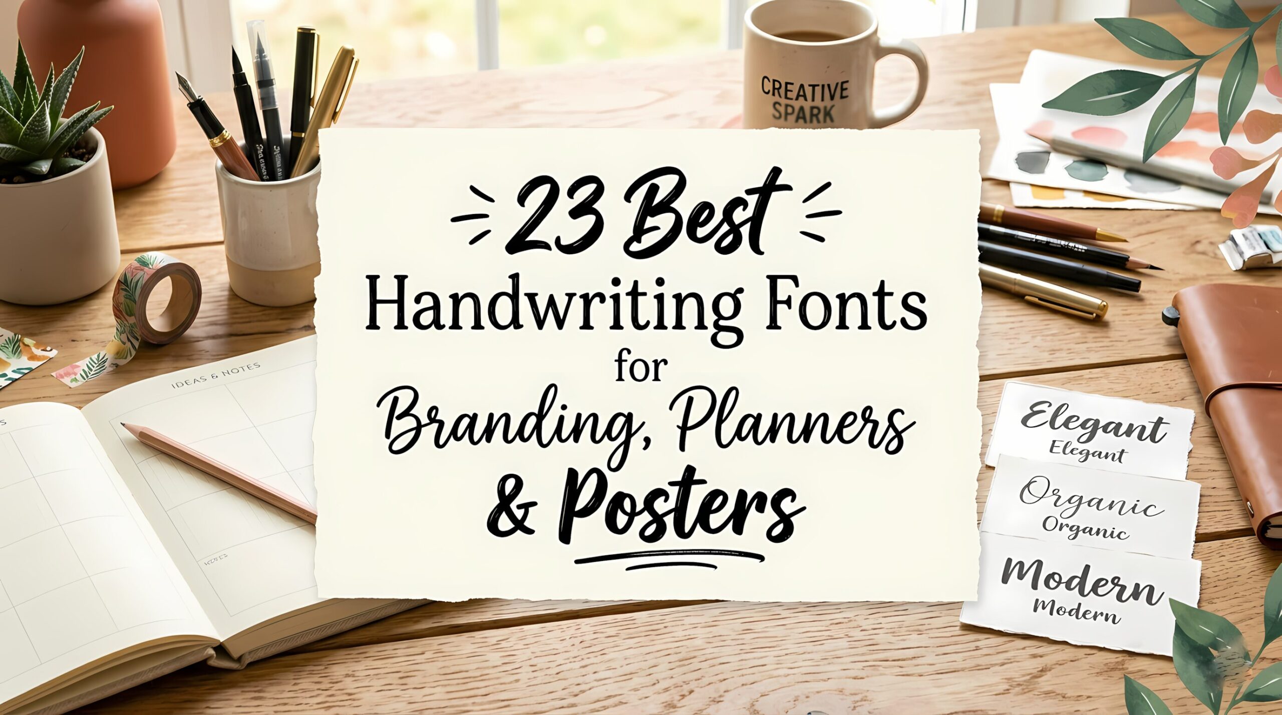 23 Best Handwriting Fonts for Branding, Planners & Posters