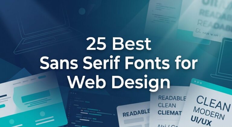 25 Best Sans Serif Fonts for Web Design: