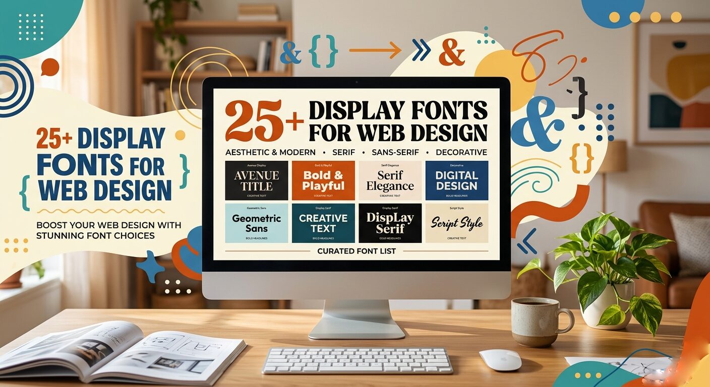 27 Display Fonts for Web Design