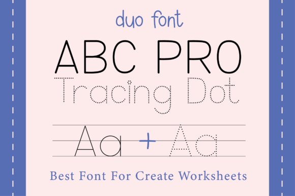 Abc Pro Tracing Dot Sans Serif Font for fashion branding example