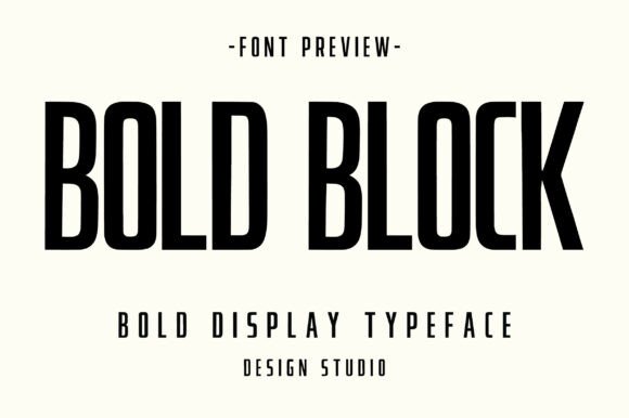 Bold Block Sans Serif Font