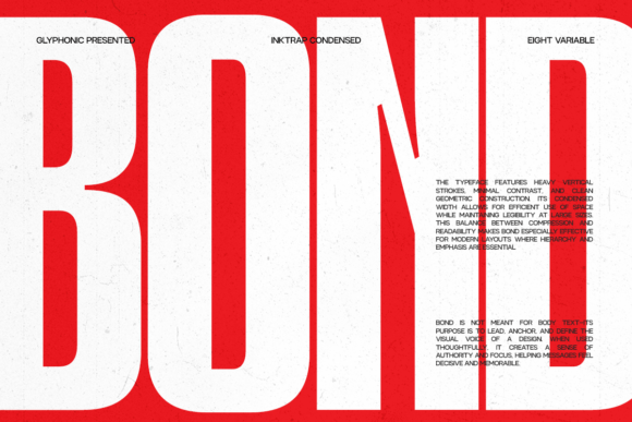 Bond Sans Serif Font