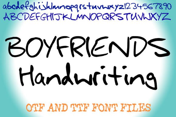 Boyfriends Handwriting Font