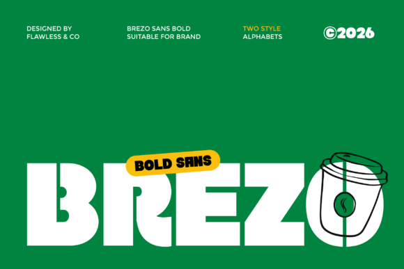 Brezo Sans Serif Font