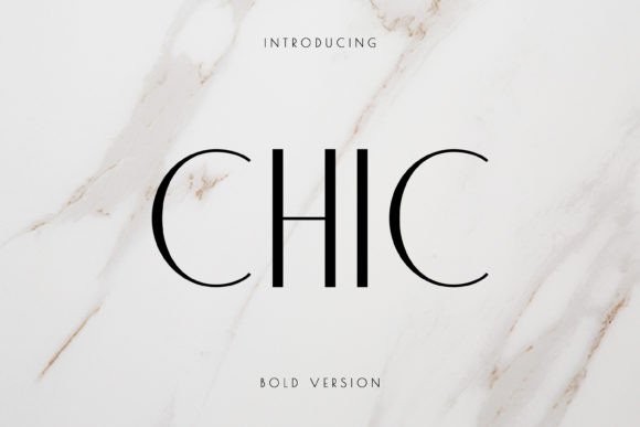 Chic Sans Serif Font for fashion branding example