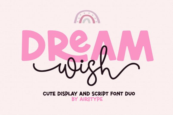 Dream Wish Script Font sample: elegant handwritten typography for Social Media, Packaging