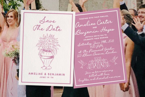 Enchanted Bride Script Font sample: elegant handwritten typography for Wedding Branding, Romance