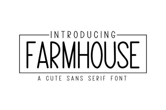 Farmhouse Sans Serif Font for fashion branding example
