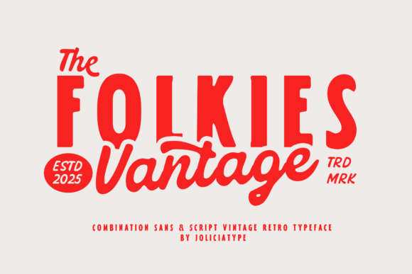 Folkies Vantage Sans Serif Font