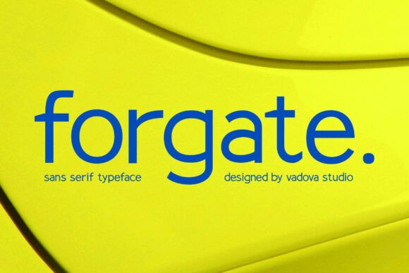 Forgate Sans Serif Font for fashion branding example