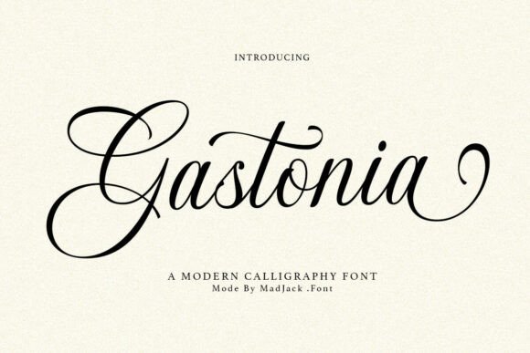 Gastonia Script Font-Modern Gastonia script fonts with a luxury feel, ideal for high-end wedding invitations, branding, and editorial design