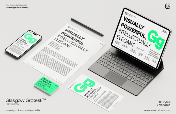 Glasgow Grotesk Sans Serif Font