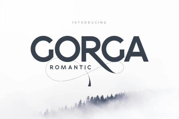 Gorga Romantic Sans Serif Font for fashion branding example