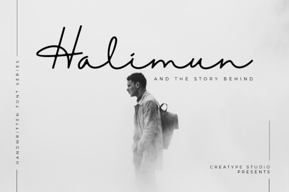 Halimun Script Font alphabet preview