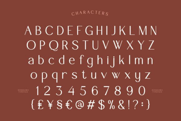 Hanggara Sans Serif Font for fashion branding example