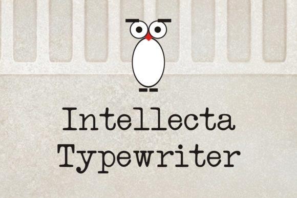 Intellecta Typewriter Font-Distressed Typewriter Fonts for vintage branding: Erased Typewriter font featuring grunge ink textures for retro logo design and gritty packaging aesthetics.