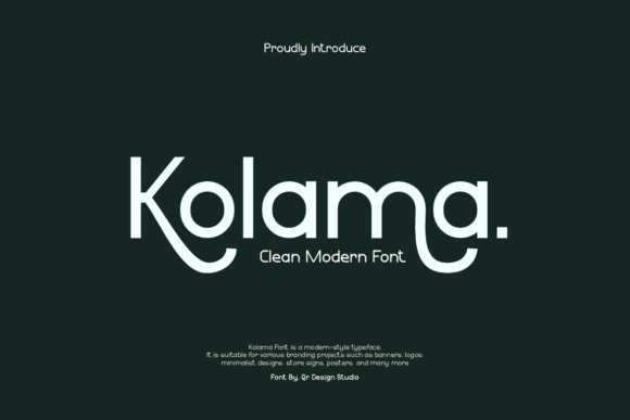 Kolama Sans Serif Font