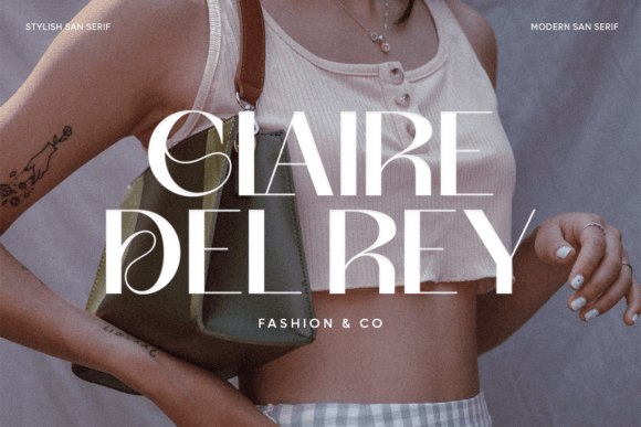 Milky Sans Serif Font for fashion branding example