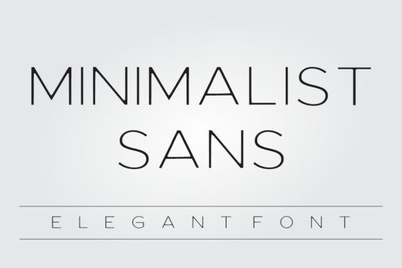 Minimalist Sans Serif Font