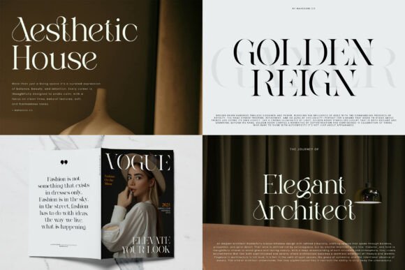 Modern Serif Bundle Font 
