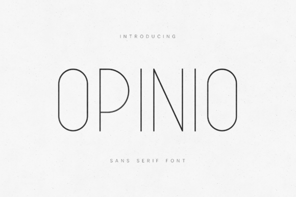 Opinio Sans Serif Font
