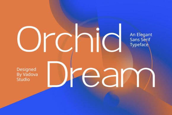 Orchid Dream Sans Serif Font for fashion branding example