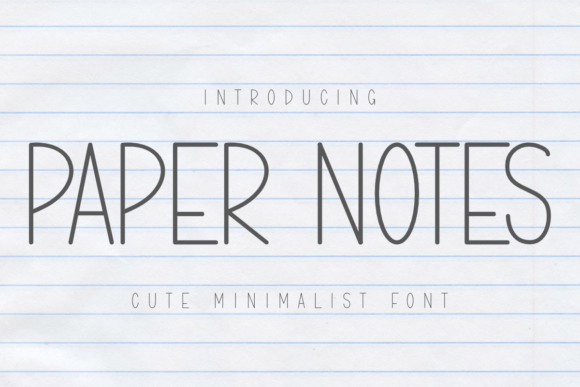 Paper Notes Sans Serif Font