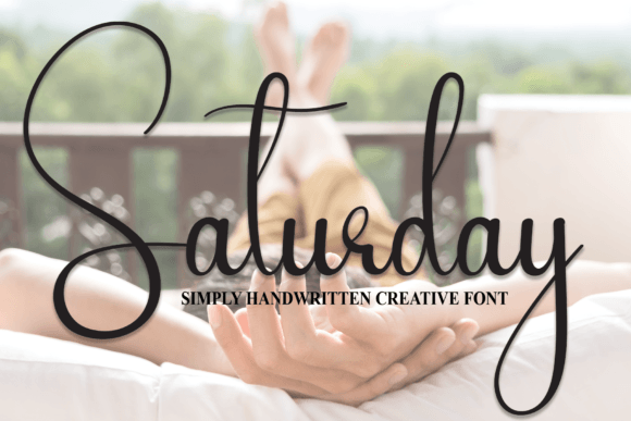 Saturday Script Font alphabet preview