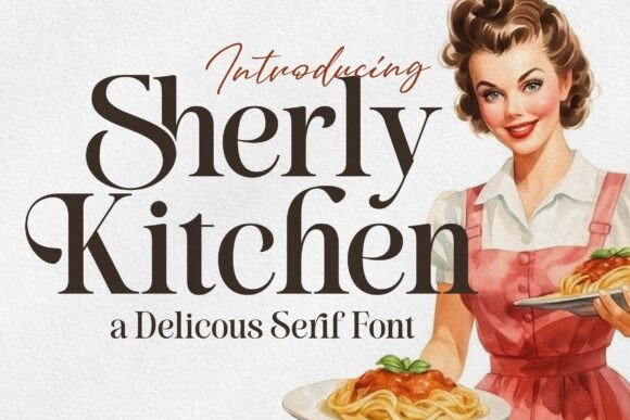 Sherly Kitchen Serif Font 