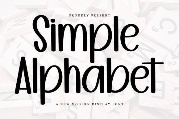 Simple Alphabet festive holiday typeface with decorative elements and PUA encoded glyphs.
