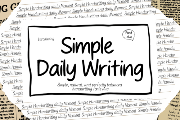 Simple Daily Handwriting Font