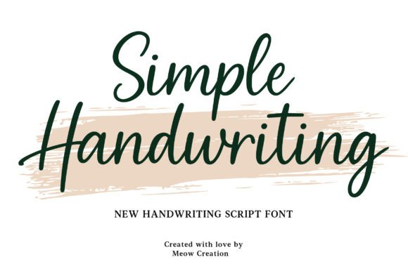 Simple Handwriting Font