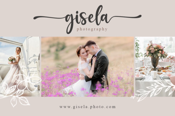 Soulmate elegant handwritten script font sample for wedding invitations and branding.