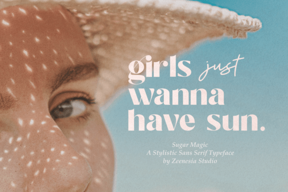 Sugar Magic Sans Serif Font for fashion branding example