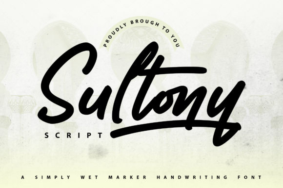 Sultony | Marker Handwriting Font