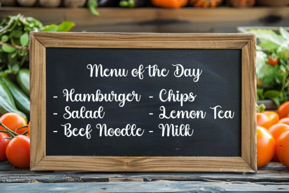 Tail Script Font alphabet preview