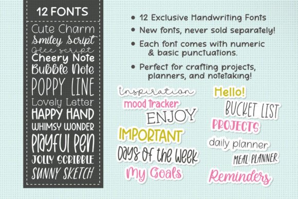 The Cute Handwriting Bundle Font
