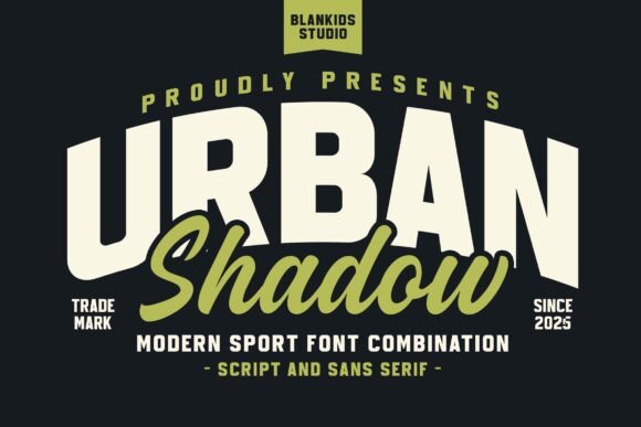 Urban Shadow Sans Serif Font