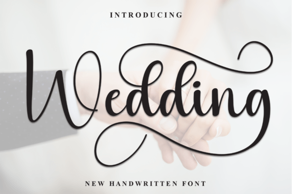Wedding Script Font alphabet preview