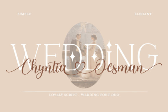 Wedding Chyntia Oesman Script Font-Organic Wedding handwritten font with natural, flowing strokes and a modern, minimalist signature style.