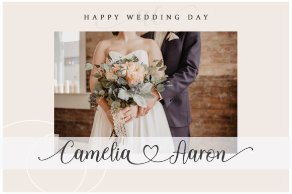 Wedding Chyntia Oesman Script Font-Modern Script Fonts for branding: Organic Wedding typeface for signatures, product packaging, and invitations.