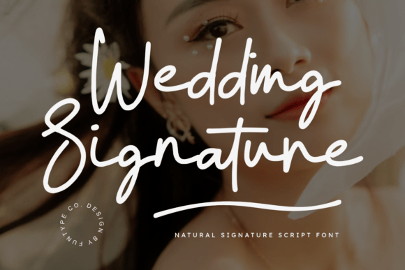 Wedding Signature Script Font-Impactful Script Fonts: Wedding Signature typeface for chic branding, photography watermarks, and modern lifestyle logos.