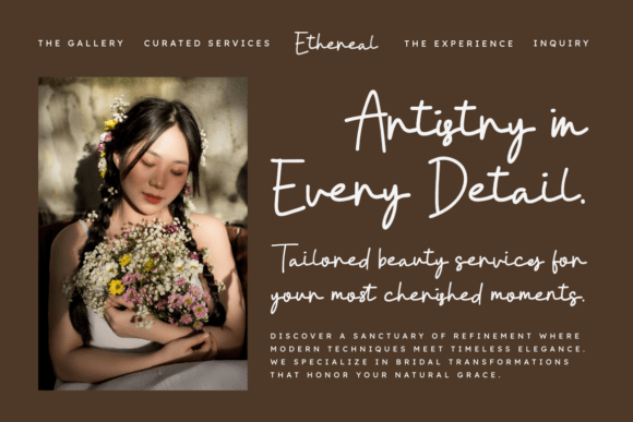 Wedding Signature Script Font-Elegant Wedding Signature script font with a natural flow and clean, sophisticated lines for professional watermarking.