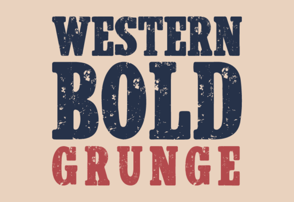 Western Bold Grunge Sans Serif Font