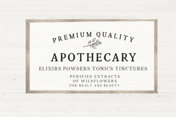 Wildflower Apothecary Serif Font