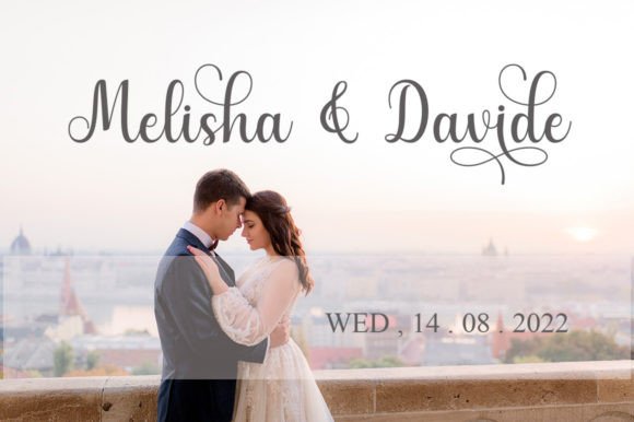 Hailey modern script font preview showcasing romantic swashes and elegant curves.